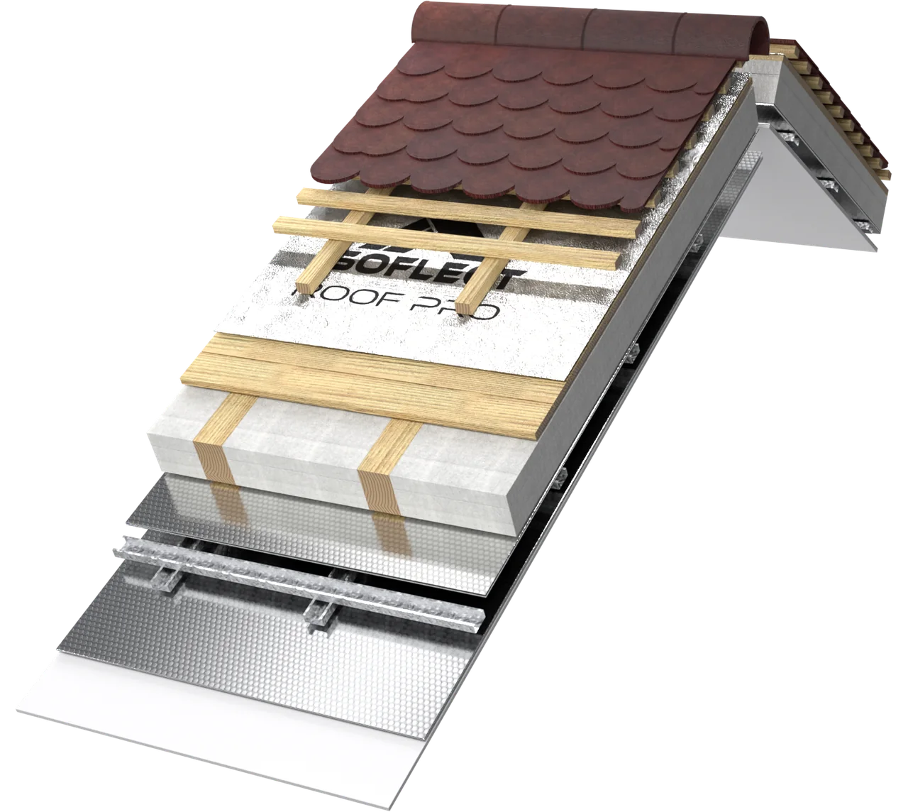 3D rendering: habitable attic with the System 10 packages