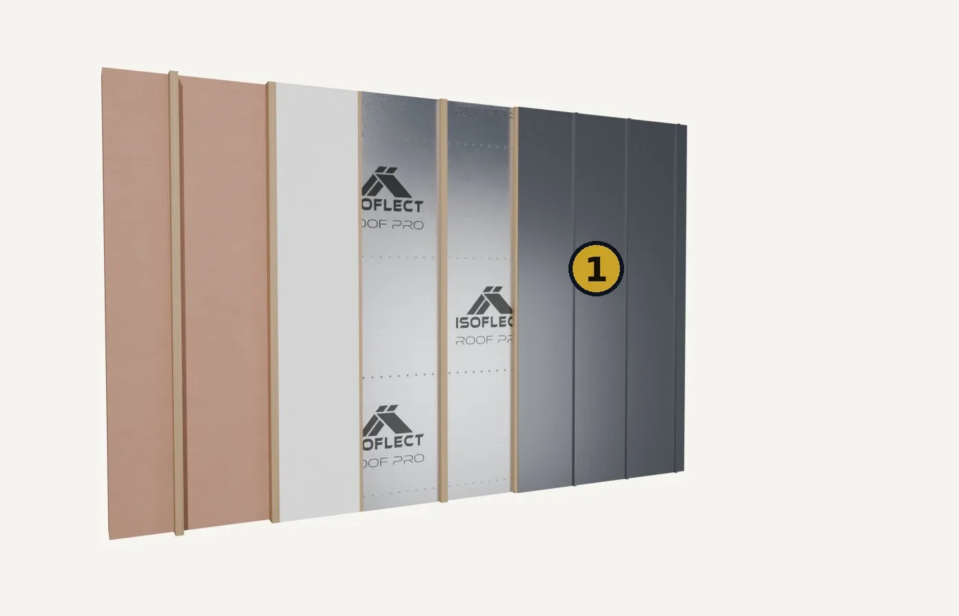 Installation, step 5: the façade cladding
