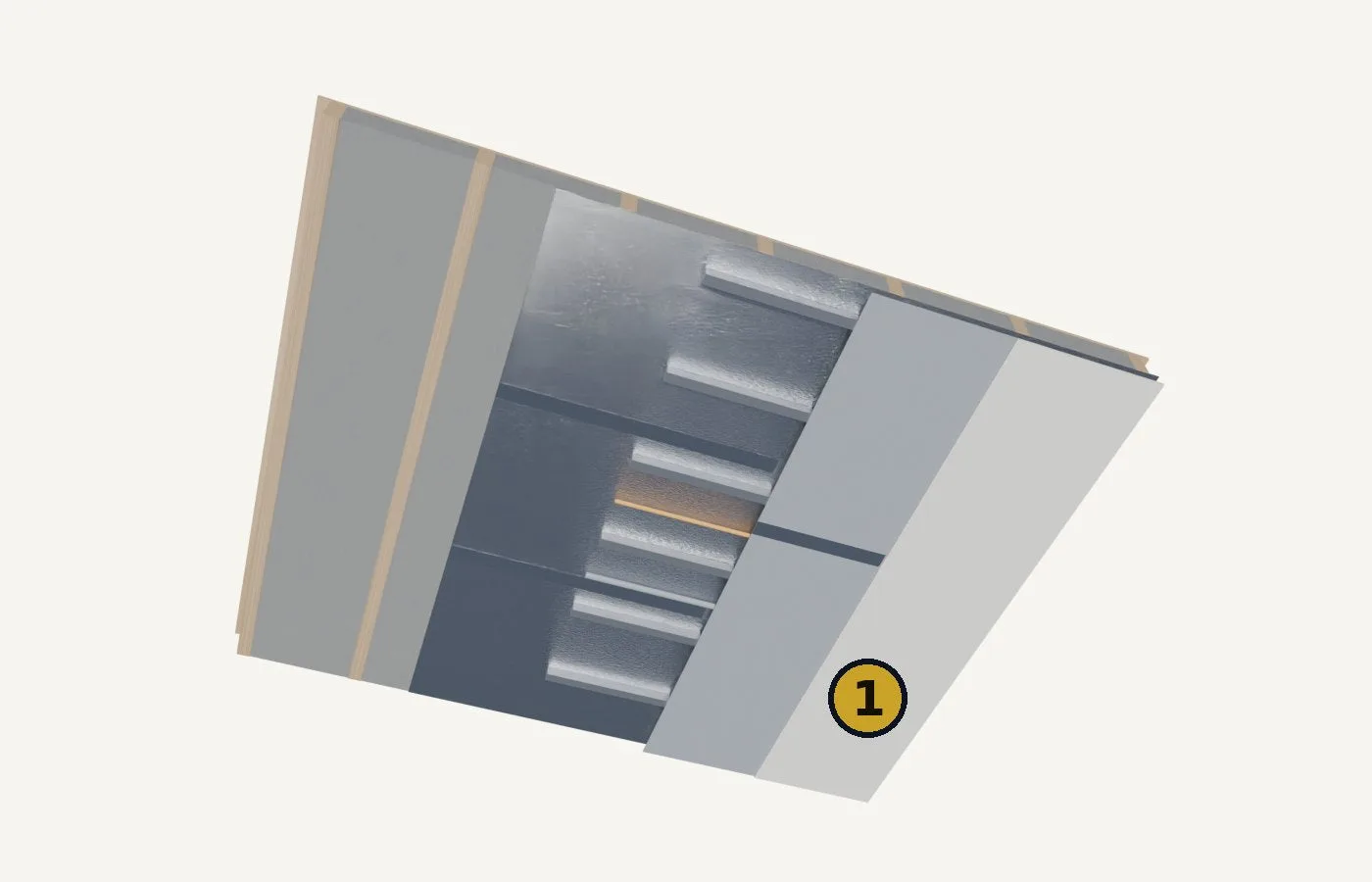Installation, step 6: cladding