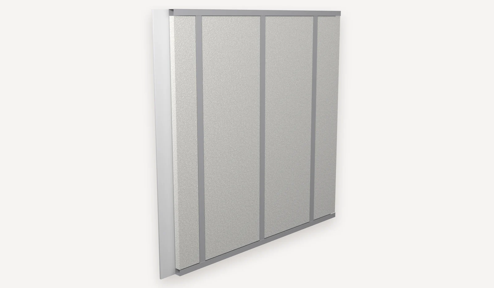 Installation on metal profiles, step 4: Wolle thermal insulation fibre