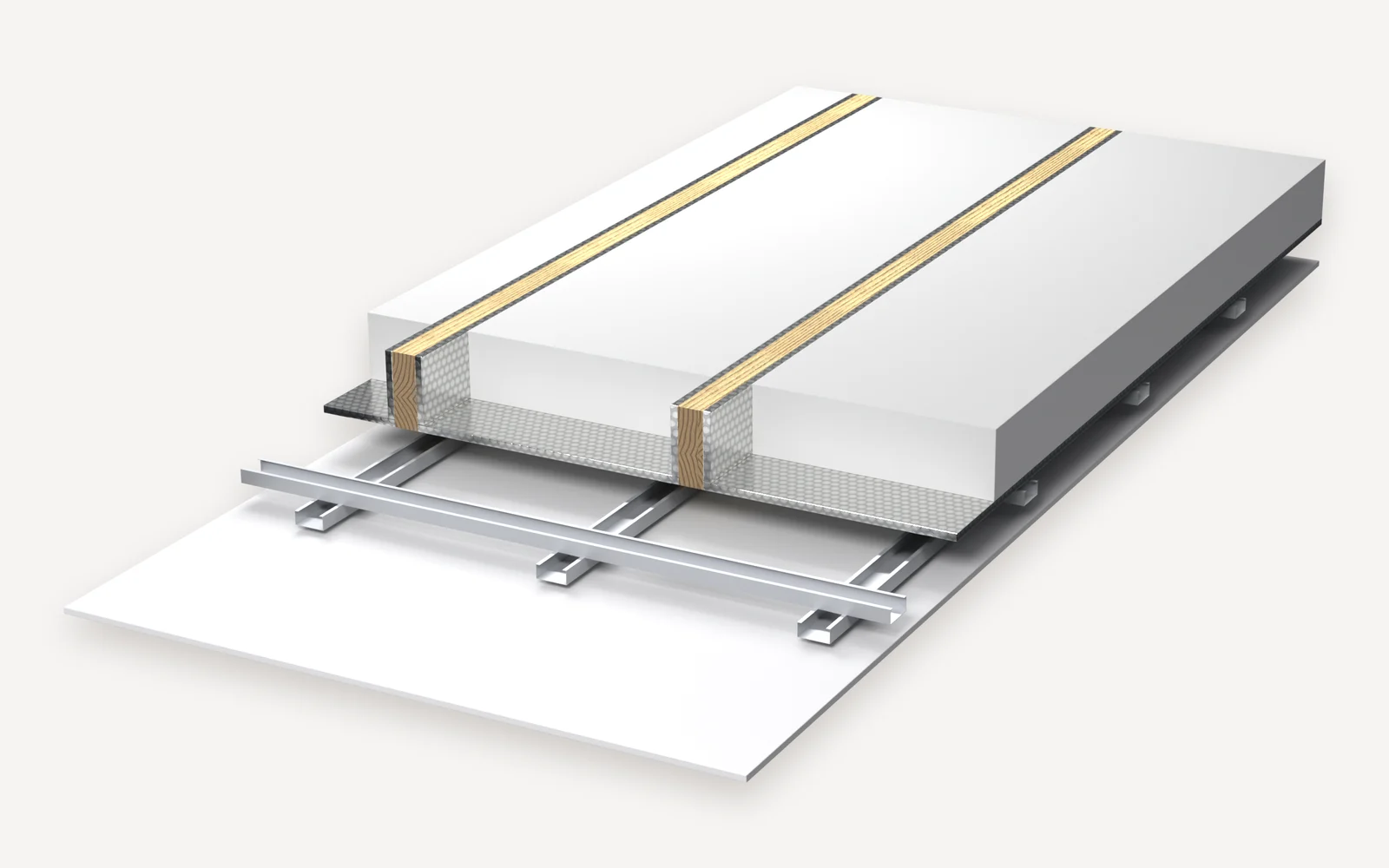 Installation, step 5: install the Wolle thermal insulation fibre